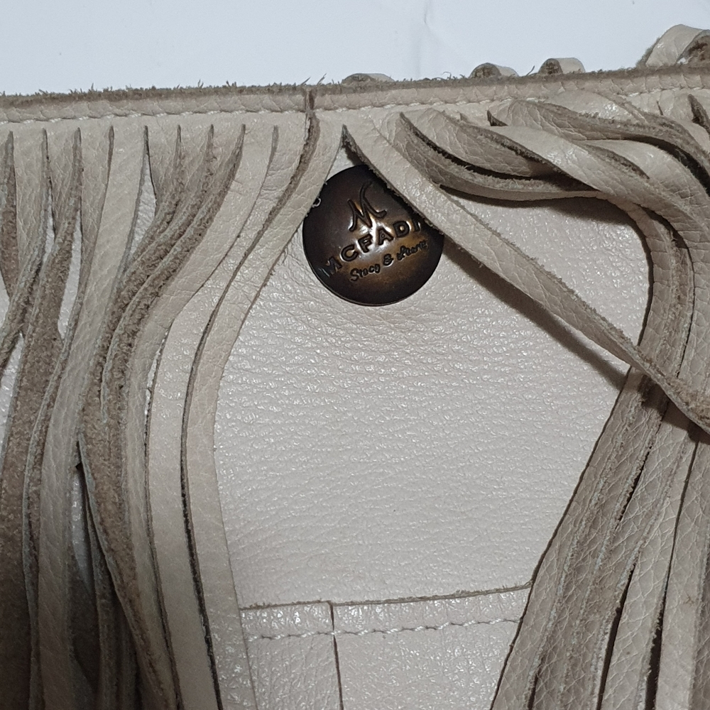 McFadin Cream Fringe Purse - Picture 5 of 8